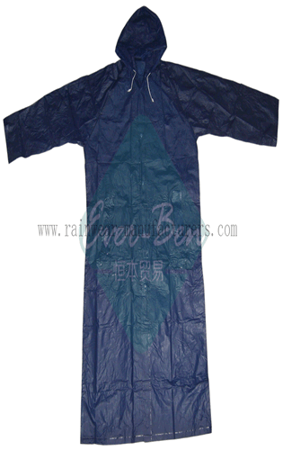 PVC raincoat-plastic macs adults supplier